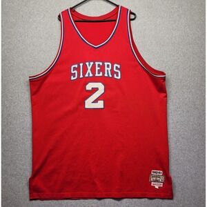 Philadelphia 76ers Hardwood Classics Moses Malone 1982-83 NBA Jersey Size 3XL